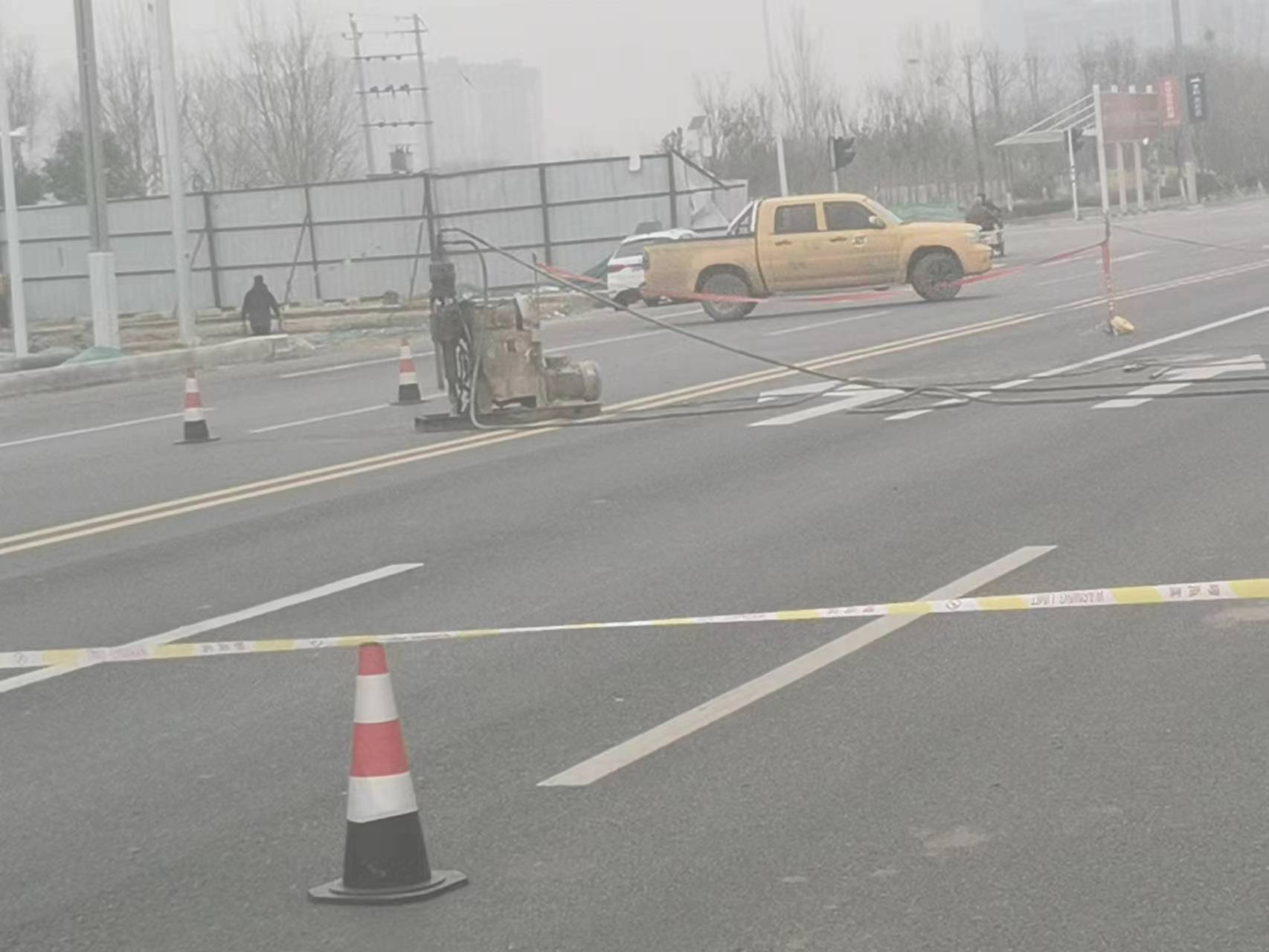 田阳公路路基沉陷注浆